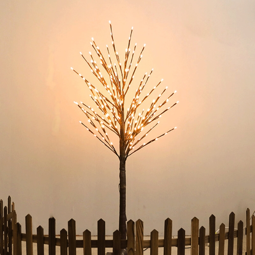 Aigostar - Decorazione solare a LED 152xLED/3,8m IP65 bianco caldoù