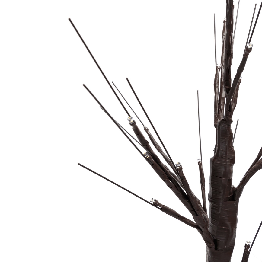 Aigostar - Decorazione solare a LED 96xLED/3,5m IP65 1200 mAh bianco caldo albero