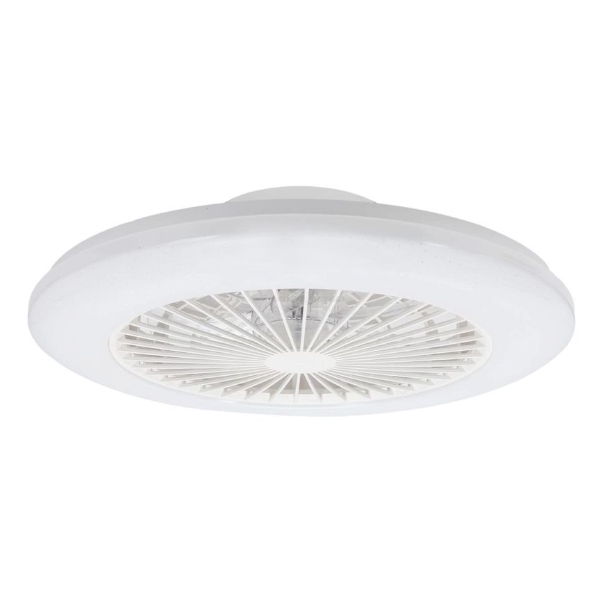 Aigostar - Dimmbare LED-Deckenleuchte mit Ventilator LED/40W/230V 2700-6500K d 48,5 cm weiß + Fernbedienung