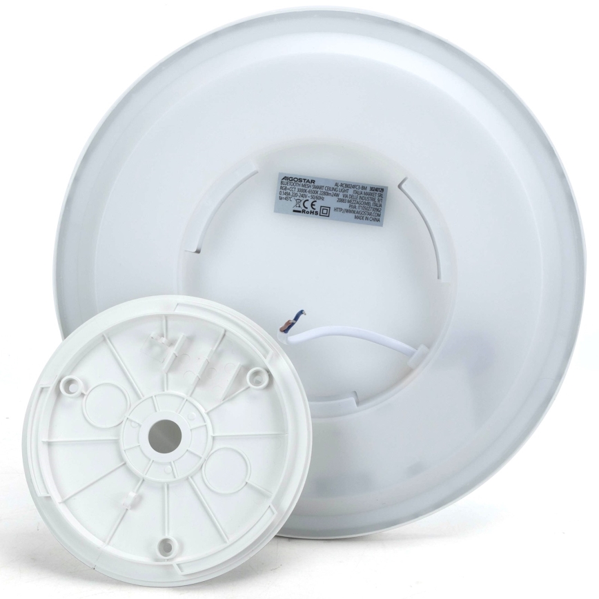 Aigostar - Dimmbare LED-RGBW-Deckenleuchte MESH LED/24W/230V 3000-6500K weiß + Fernbedienung