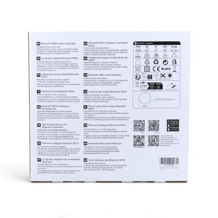 Aigostar - Dimmbare LED-RGBW-Deckenleuchte MESH LED/24W/230V 3000-6500K weiß + Fernbedienung