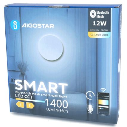Aigostar - Dimmbare LED-Wandleuchte MESH Smart LED/12W/230V 2700-6500K weiß