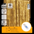 Aigostar - dimmbare LED-Weihnachtslichterkette 300 LEDs/8 Funktionen USB 6×3 m warmweiß + Fernbedienung
