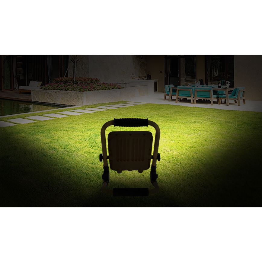 Aigostar - Dimmbarer, aufladbarer LED-Strahler LED/100W/5V 6500K IP65 15000 mAh