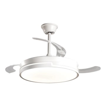 Aigostar - Dimmbarer LED-Deckenventilator LED/36W/230V 2700-6500K d 107 cm + Fernbedienung weiß