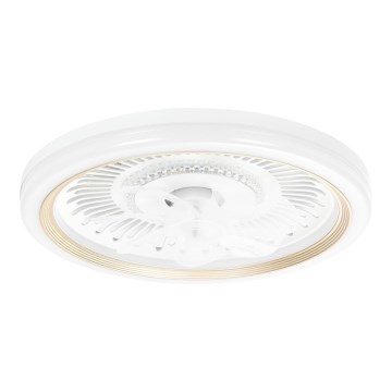 Aigostar - Dimmbarer LED-Deckenventilator LED/40W/230V 2700/4000/6500K d 50 cm + Fernbedienung weiß