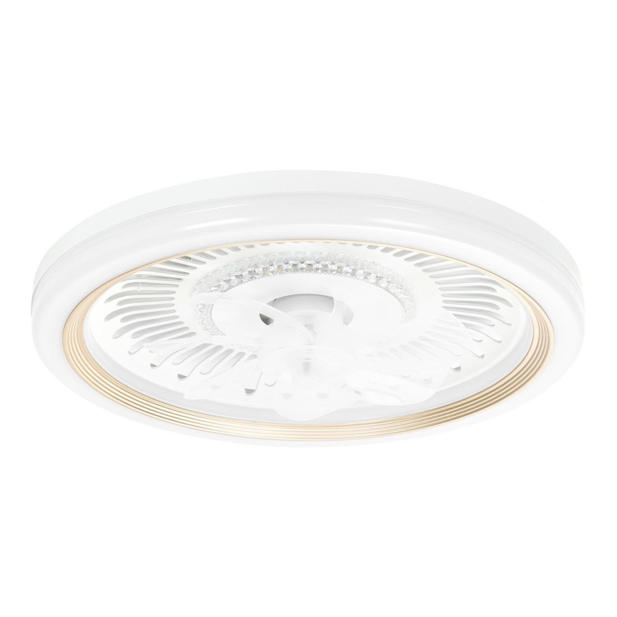 Aigostar - Dimmbarer LED-Deckenventilator LED/40W/230V 2700/4000/6500K d 50 cm + Fernbedienung weiß