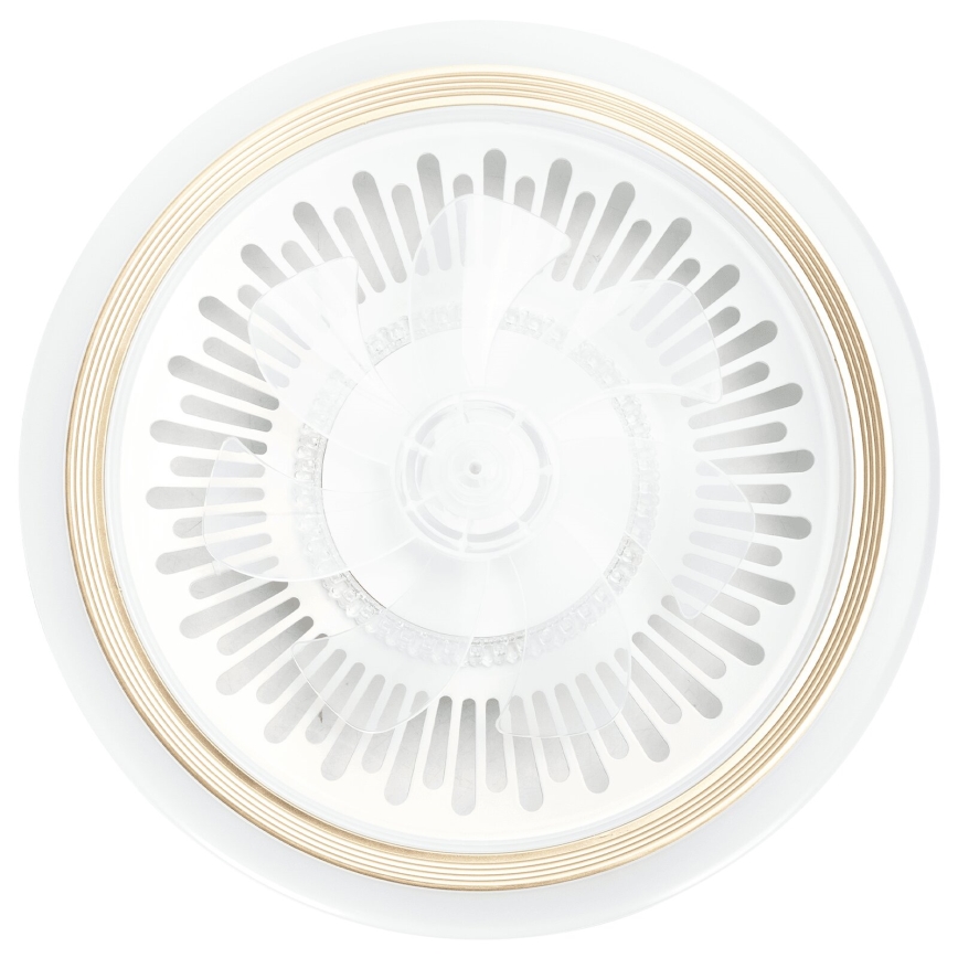 Aigostar - Dimmbarer LED-Deckenventilator LED/40W/230V 2700/4000/6500K d 50 cm + Fernbedienung weiß