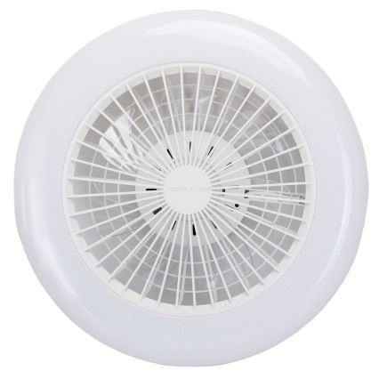 Aigostar - Dimmbare LED-Deckenleuchte mit Ventilator LED/40W/230V 2700-6500K d 48,5 cm weiß + Fernbedienung