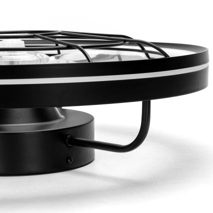 Aigostar - Dimmbarer LED-Deckenventilator LED/40W/230V 2700-6500K d 48 cm + Fernbedienung schwarz