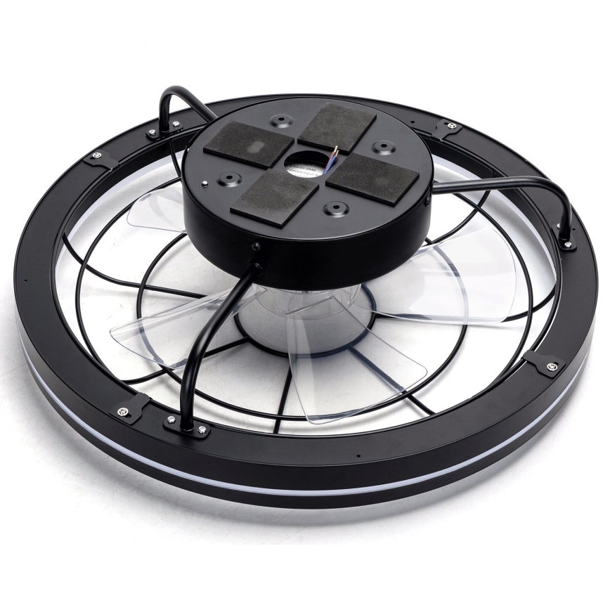 Aigostar - Dimmbarer LED-Deckenventilator LED/40W/230V 2700-6500K d 48 cm + Fernbedienung schwarz