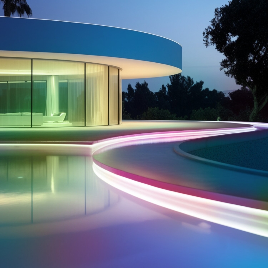 Aigostar - Dimmbarer LED-RGB-Solarstreifen LED/1,6W/3,2V 5 m IP65 + Fernbedienung