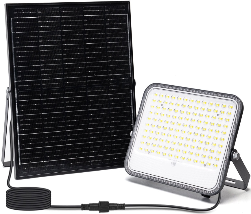 Aigostar - Dimmbarer LED-Solarstrahler LED/200W/3,4V 3000/4000/6500K IP66 + Fernbedienung