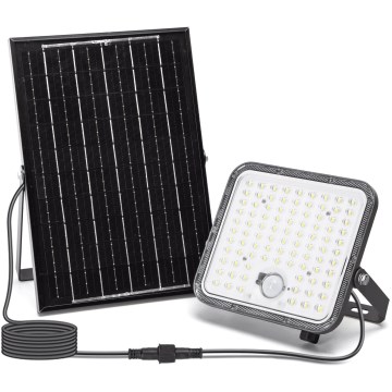 Aigostar - Dimmbarer LED-Solarstrahler mit Sensor LED/120W/3,4V 6500K IP66 + Fernbedienung