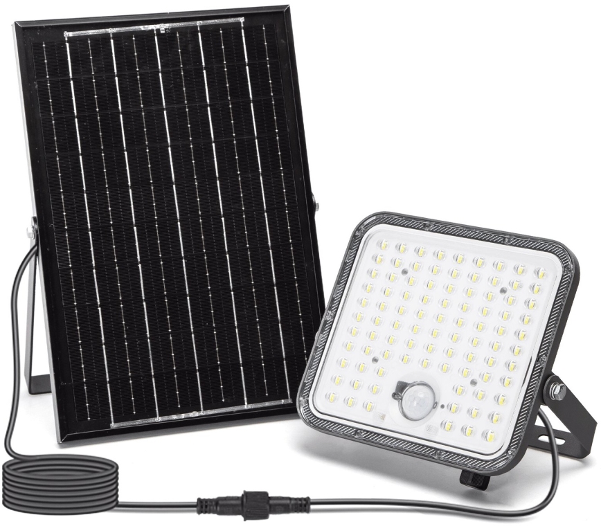Aigostar - Dimmbarer LED-Solarstrahler mit Sensor LED/120W/3,4V 6500K IP66 + Fernbedienung