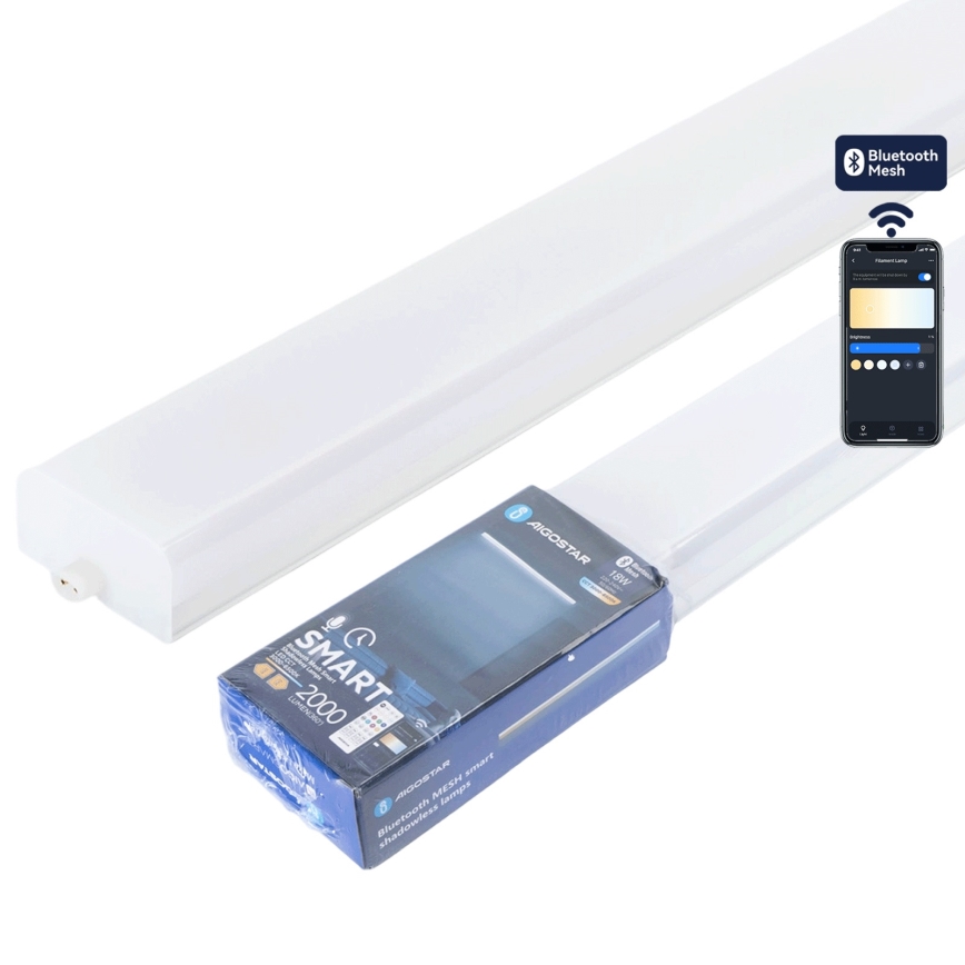 Aigostar - Dimmbare LED-Leuchtstoffarmatur MESH LED/18W/230V 3000-6500K + Fernbedienung