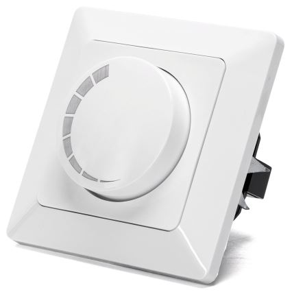 Aigostar - Dimmer a pulsante rotante 110W/230V bianco
