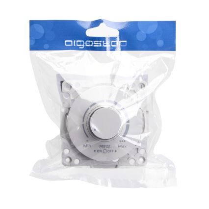 Aigostar - Dimmer a pulsante rotante 300W/230V bianco