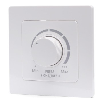 Aigostar - Dimmer mit Rahmen 250V/10A weiß