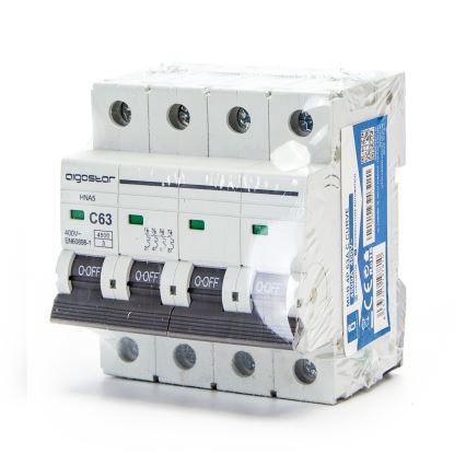 Aigostar - Disjoncteur 4 pôles 4P-63A-C 400V
