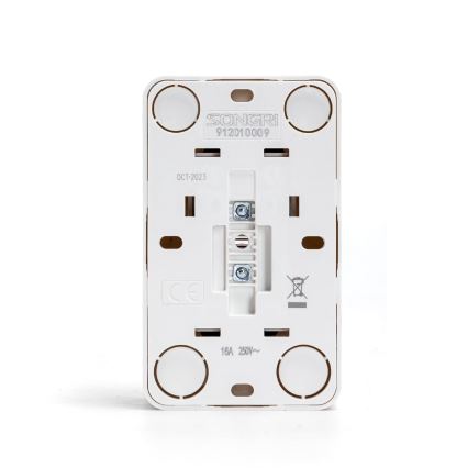 Aigostar - Doppelte Wandsteckdose SCHUKO 250V weiß