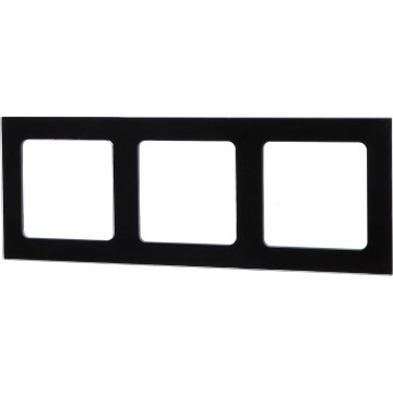 Aigostar - Dreifach-Fotorahmen Glas schwarz