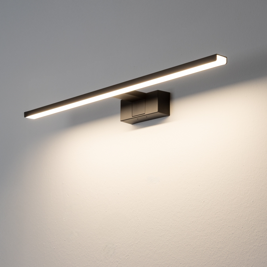 Aigostar - Éclairage de miroir salle de bain LED/12W/230V 4000K 60 cm IP44 noir