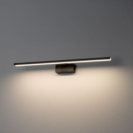 Aigostar - Éclairage de miroir salle de bain LED/12W/230V 4000K 60 cm IP44 noir