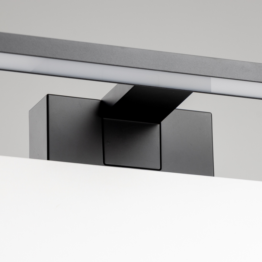 Aigostar - Éclairage de miroir salle de bain LED/12W/230V 4000K 60 cm IP44 noir