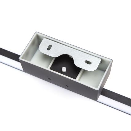 Aigostar - Éclairage de miroir salle de bain LED/12W/230V 4000K 60 cm IP44 noir