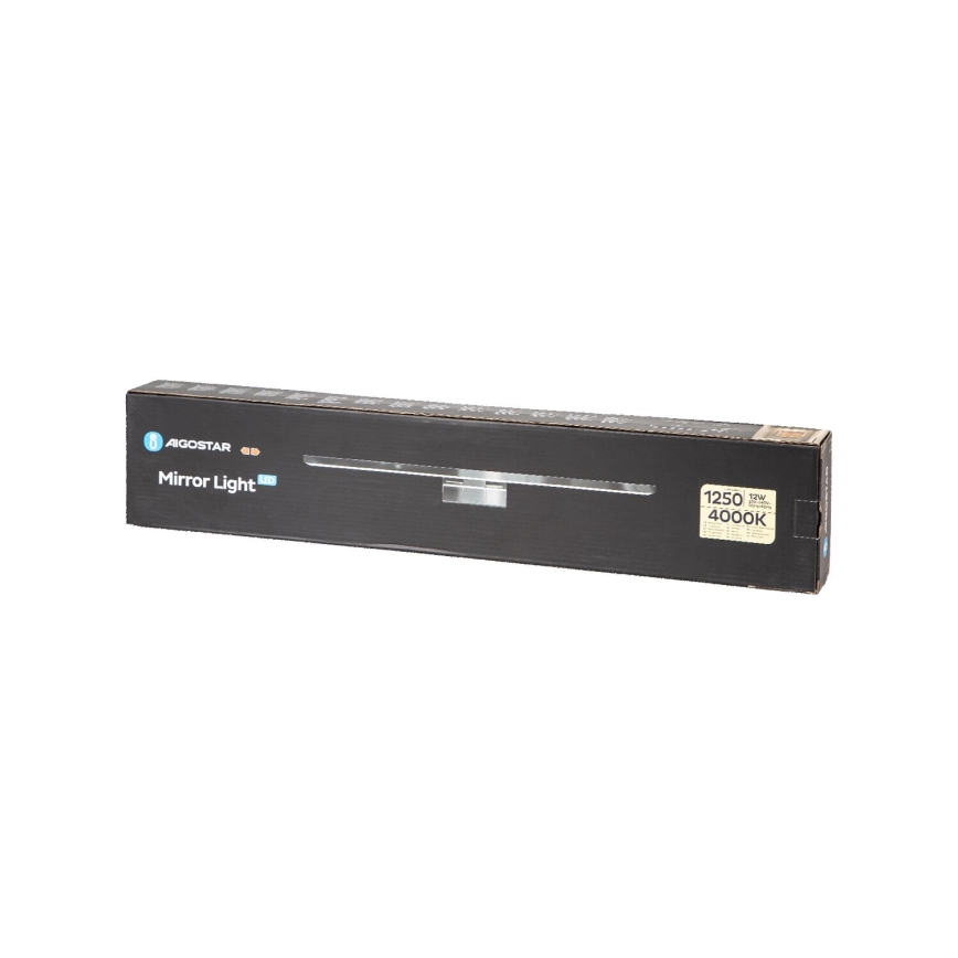 Aigostar - Éclairage de miroir salle de bain LED/12W/230V 4000K 60cm IP44 aluminium