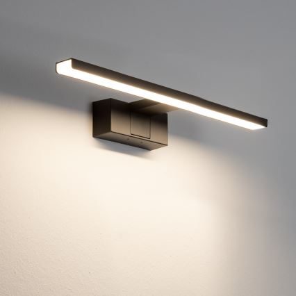 Aigostar - Éclairage de miroir salle de bain LED/8W/230V 4000K 40 cm IP44 noir