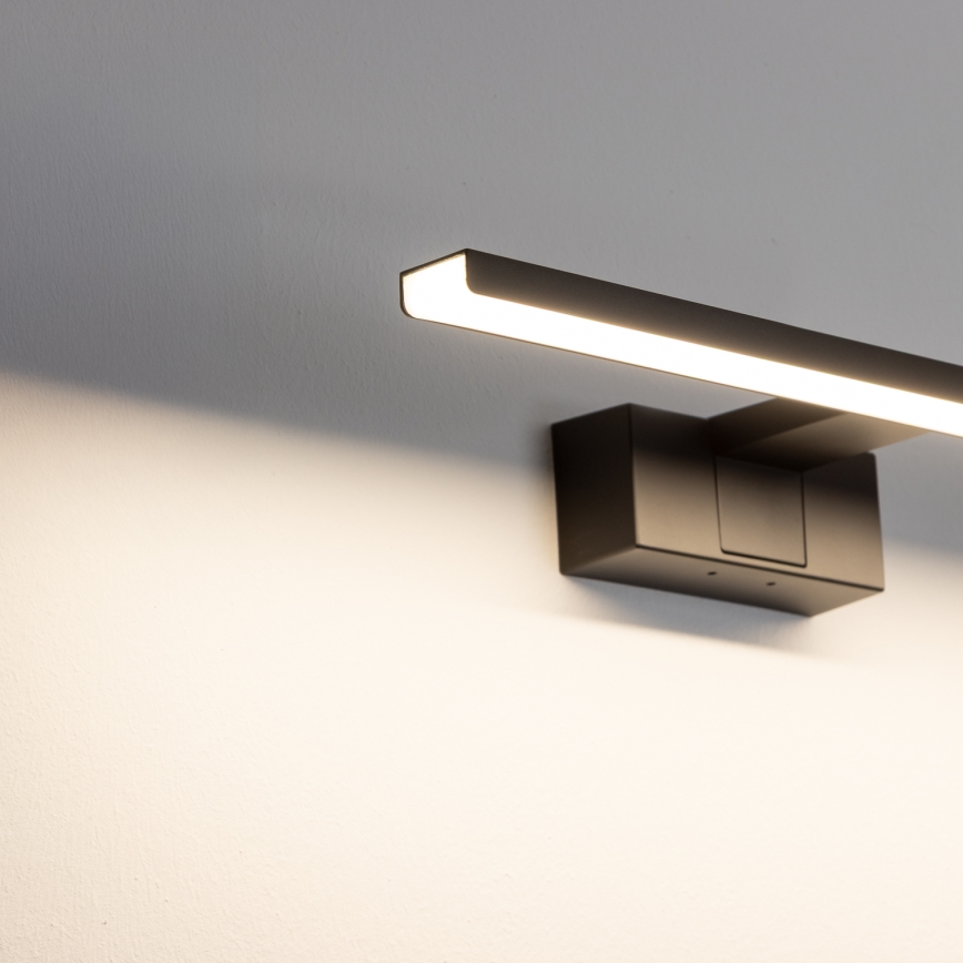 Aigostar - Éclairage de miroir salle de bain LED/8W/230V 4000K 40 cm IP44 noir