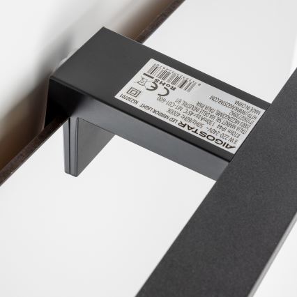Aigostar - Éclairage de miroir salle de bain LED/8W/230V 4000K 40 cm IP44 noir
