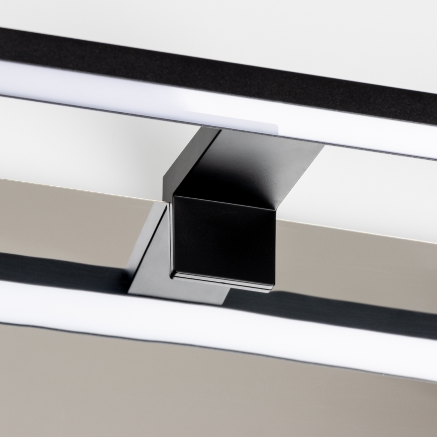 Aigostar - Éclairage de miroir salle de bain LED/8W/230V 4000K 40 cm IP44 noir