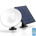 Aigostar - Éclairage solaire avec détecteur LED/3,2V 3000K/4000K/6500K IP65 5000 mAh Télécommande