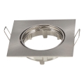 Aigostar - Einbauring für Einbaustrahler GU10 8,2x8,2 cm matt-chrom