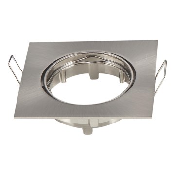 Aigostar - Einbauring für Einbaustrahler GU10 8,2x8,2 cm matt-chrom