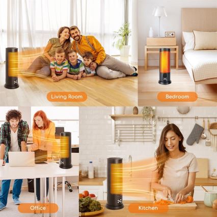 Aigostar - Elektrischer Heizlüfter 1500W/230V + Fernbedienung