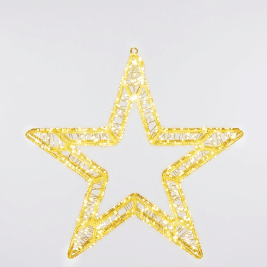 Aigostar - LED Décoration de Noël extérieure 540xLED/6W/230V IP44 blanc chaud 45cm étoile