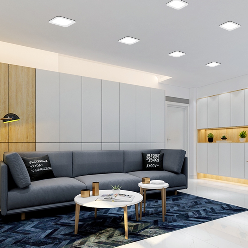 Aigostar - Faretto da incasso per controsoffitto LED/6W/230V 6500K 12x12 cm bianco