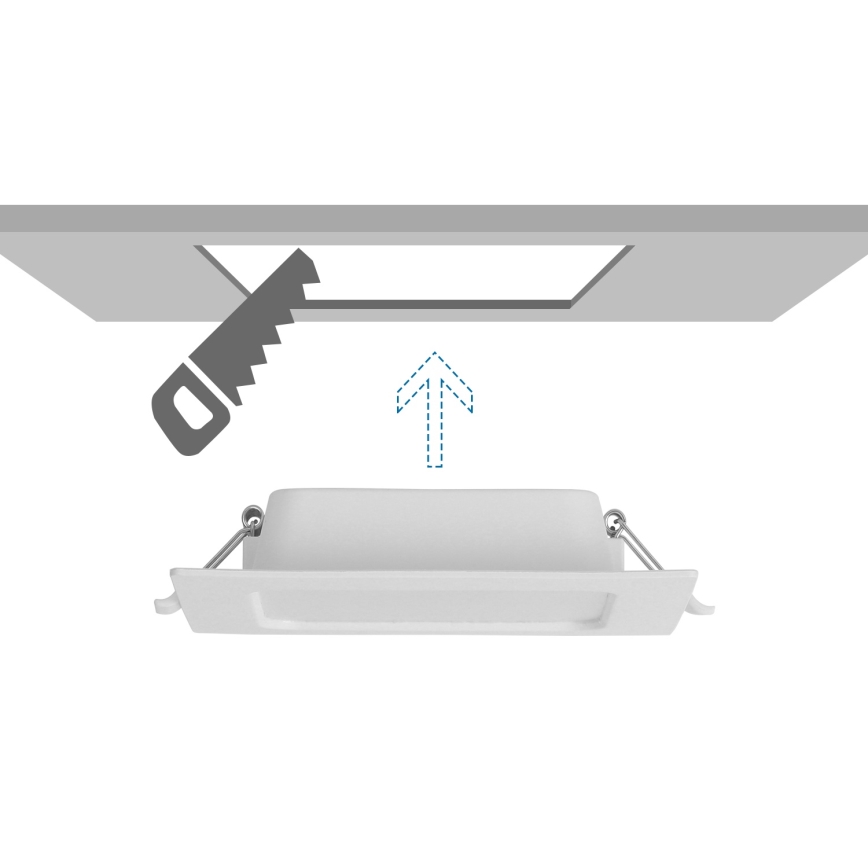 Aigostar - Faretto da incasso per controsoffitto LED/6W/230V 6500K 12x12 cm bianco