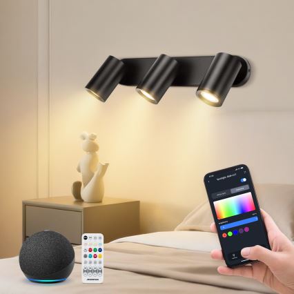 Aigostar - LED RGBW Faretto dimmerabile MESH 3xLED/4,9W/230V 2700-6500K bianco + telecomando