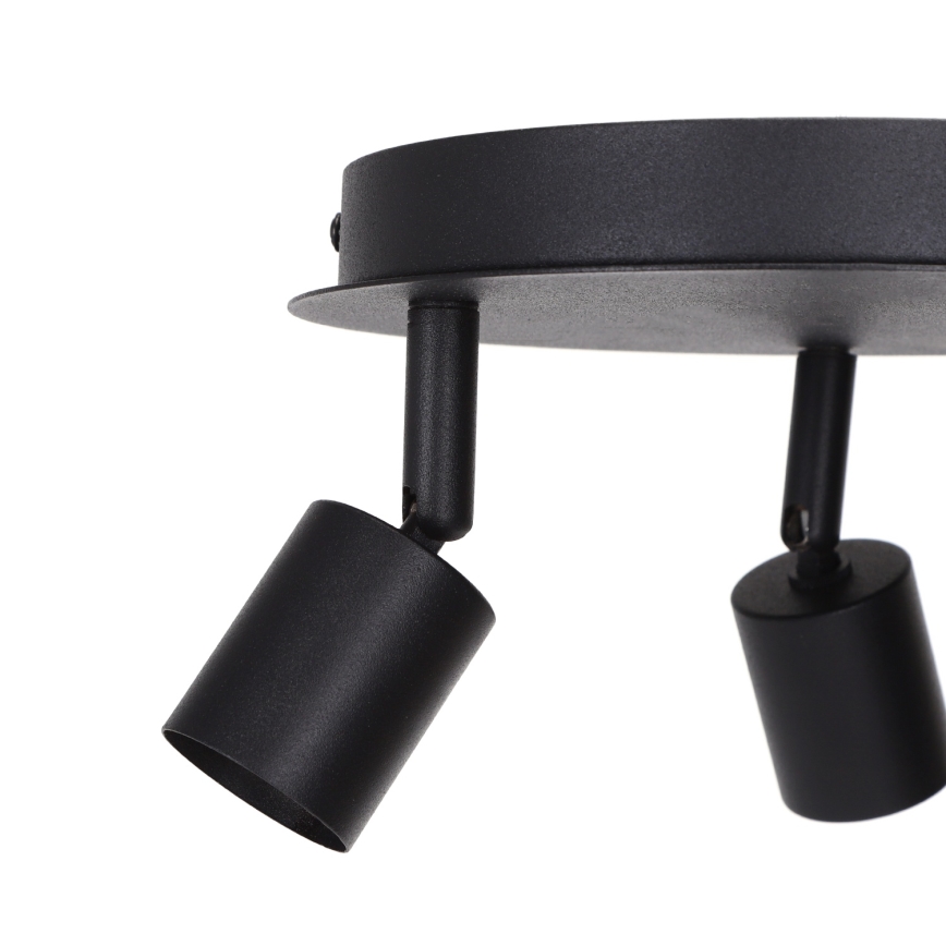 Aigostar - Faretto orientabile 3xGU10/60W/230V nero