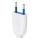 Aigostar - Fiche plastique 2 pôles 10 A / 250 V blanche