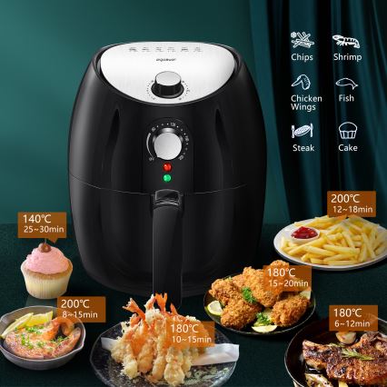 Aigostar - Friggitrice a d'aria 1500W/230V 3,5l nero