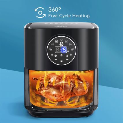 Aigostar - Friggitrice a d'aria 1500W/230V 3,5l nero