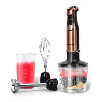 Aigostar - Frullatore a immersione 1000W/230V rosa oro
