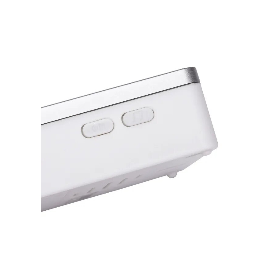 Aigostar - Funk-Türklingel 3xAA IP44 weiß/silber