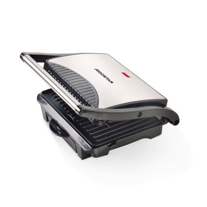 Aigostar - Griglia a contatto 1000W/230V nero/cromo opaco